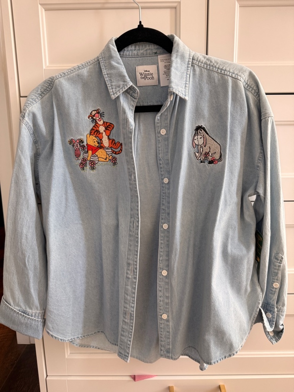 Disney Winnie the Pooh Light Blue Denim Shirt